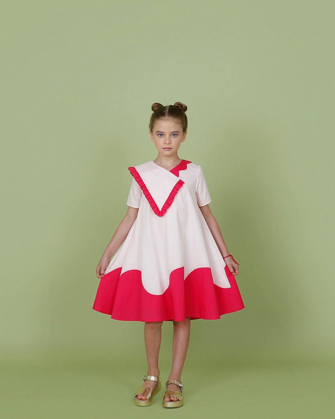 Lola dress (black/off-white)