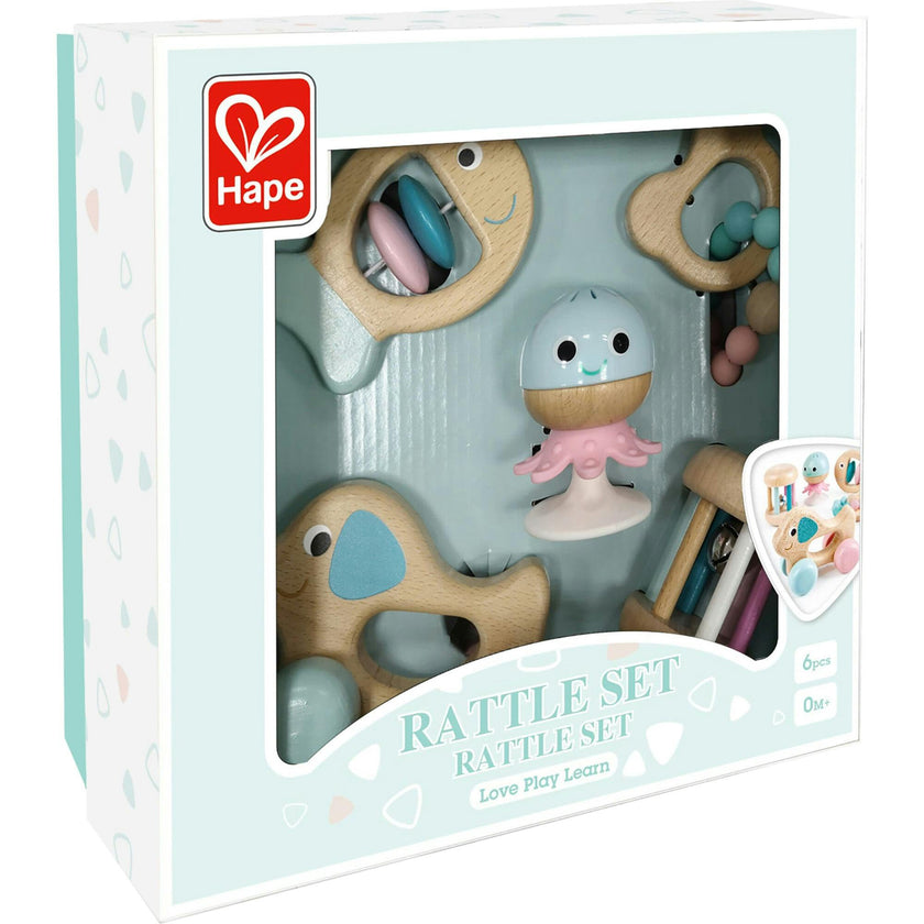 : Wooden Multi-Stage Sensory 5 PC Gift Set for Toddlers