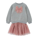 Girl Sweatshirt and Tulle Skirt Set