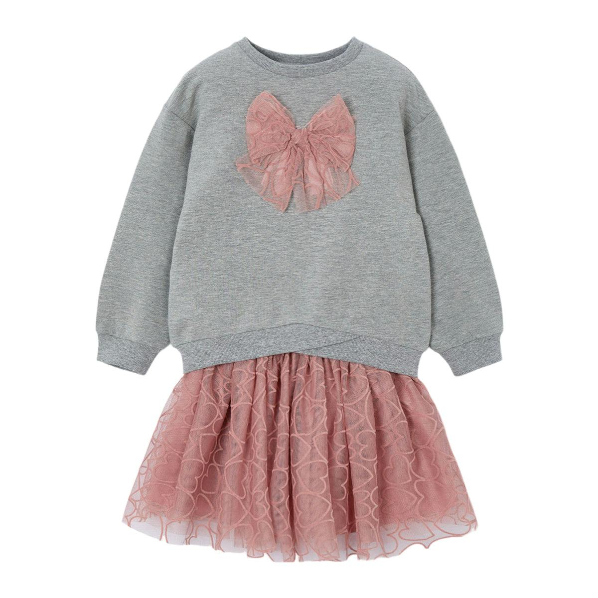 Girl Sweatshirt and Tulle Skirt Set