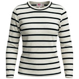 Ribbed Stripped Dotted Tshirt