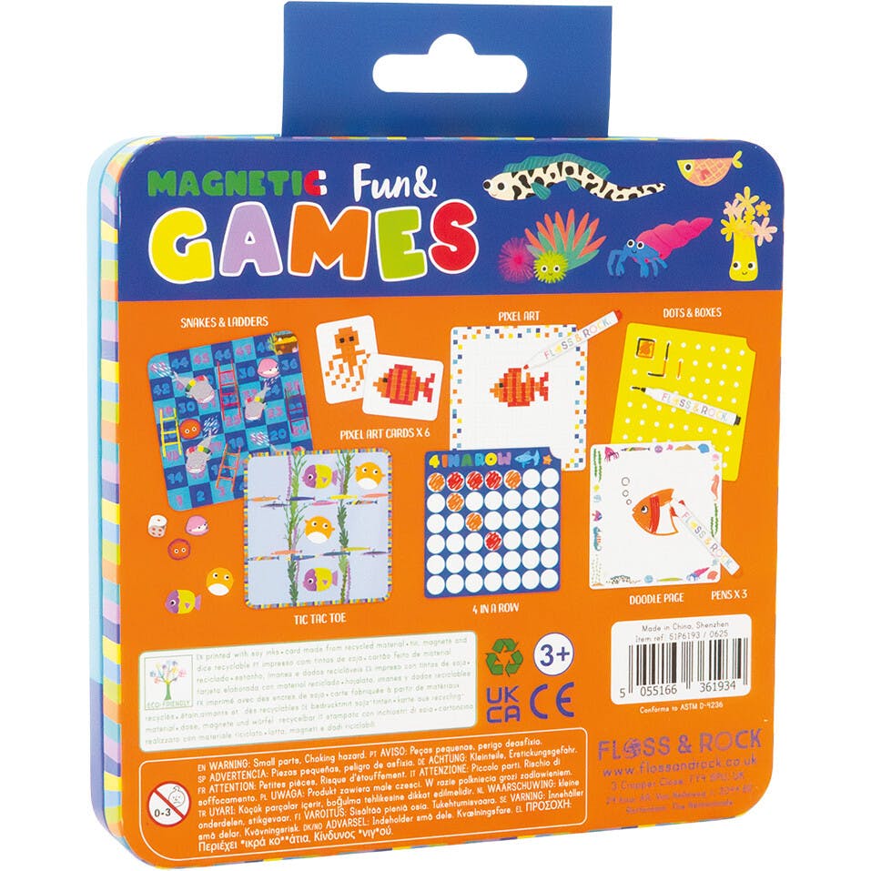 Magnetic Fun & Games Tin - Ocean
