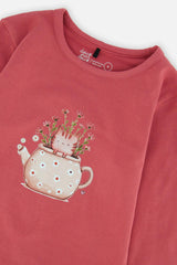 Organic Cotton Jersey T-Shirt Raspberry Pink