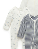 4 Pack Zip Growsuit Vanilla Nautical Pack