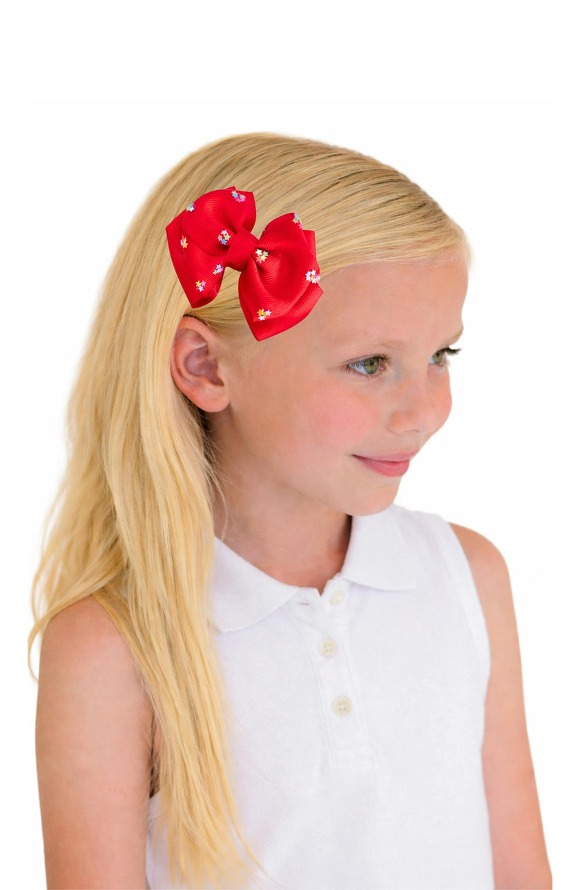Firecracker Summer Hair Bow Set
