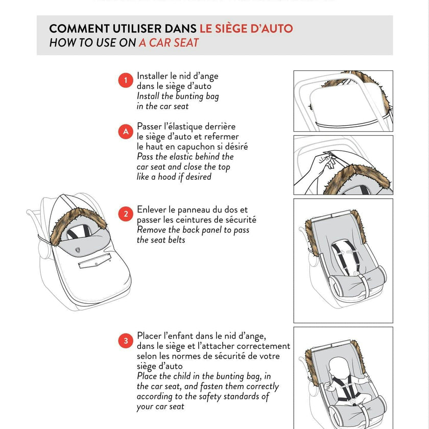 Bunting Bag Designed for Car Seat and Stroller