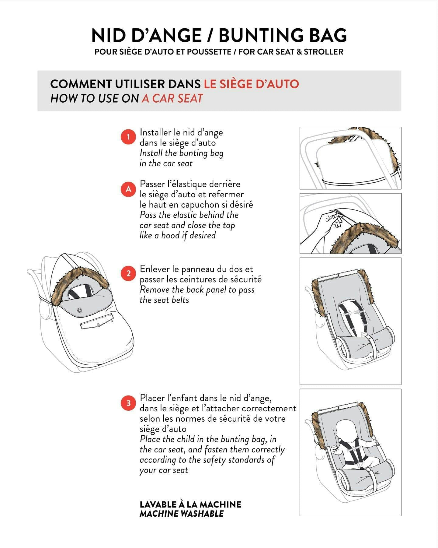 Bunting Bag Designed for Car Seat and Stroller