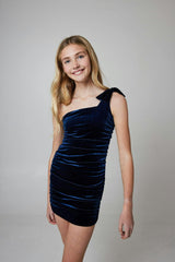 Julia Dress- Midnight Velvet