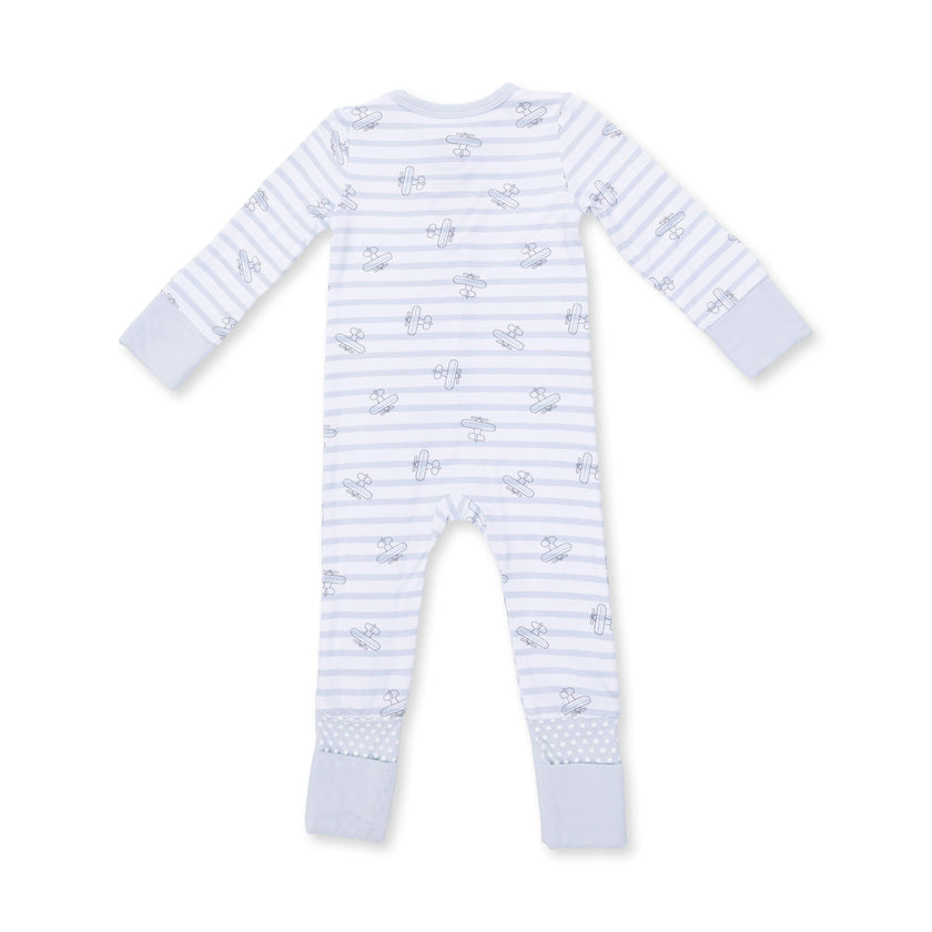 Airplane Stripe - Convertible Romper