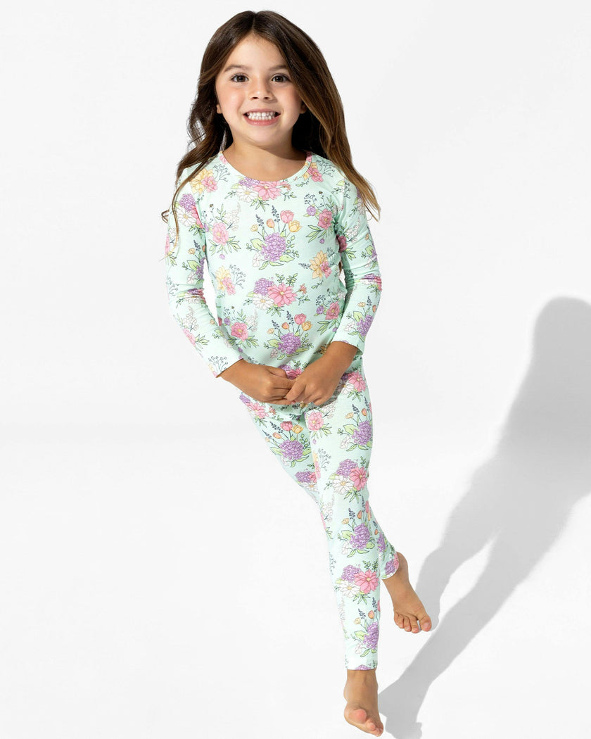Petals & Posies Bamboo Kids Pajamas