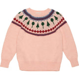 Recess Fair Isle Sweater in Pink Lemonade