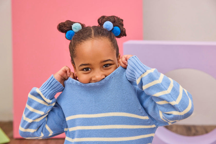 Striped Sweater - Blue