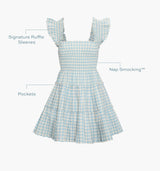The Charlotte Nap Dress - Blue/Red Gingham
