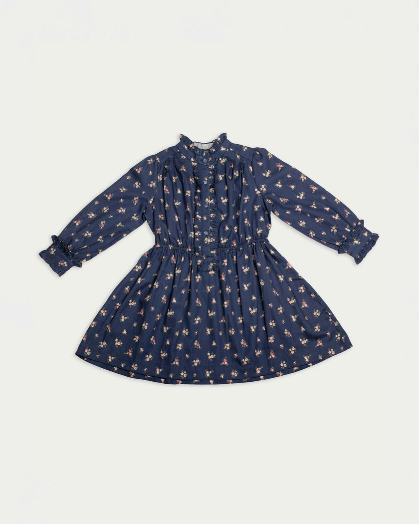 Dawn Dress - Ditsy Bouquet Navy