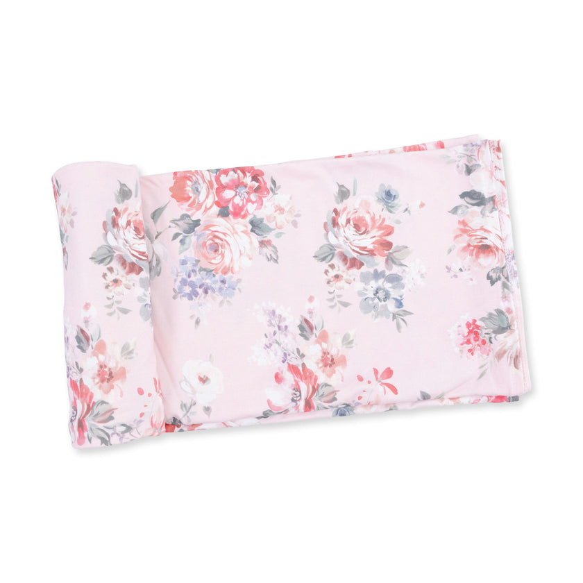 Painterly Rose Bouquets - Swaddle Blanket