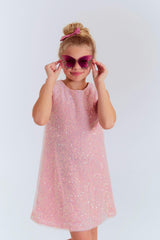 Shimmer & Sequin Sleeveless Dress
