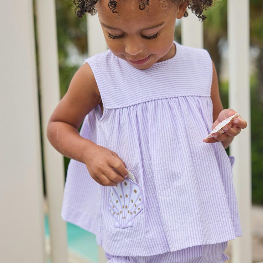 Applique Pocket Diaper Set - Sea Shells