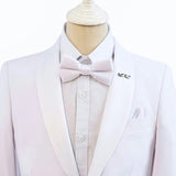 White Shawl Lapel Wool Suit