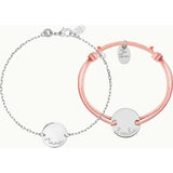 Personalized Mother & Child Bracelet Set, Sterling Silver
