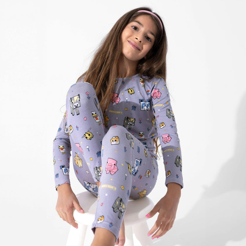 Minecraft: Pixel Pals Bamboo Kids Pajamas