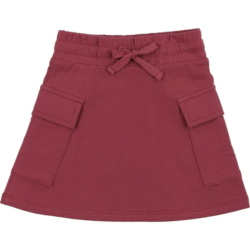 Rugby Stripe Pocket A-Line Short Skirt