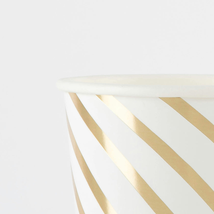 Gold Swirl Cups