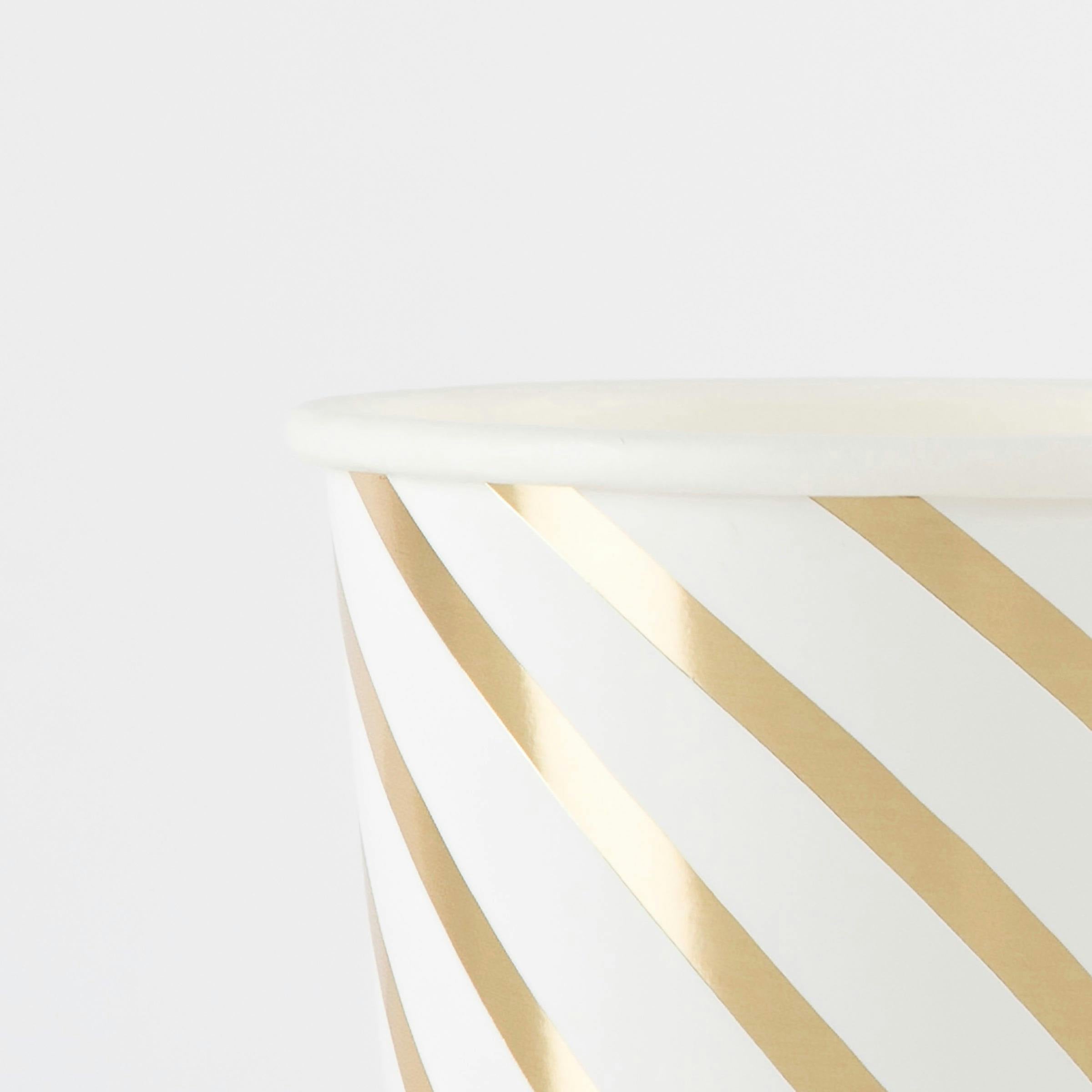 Gold Swirl Cups