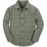 Organic Long Sleeve Flannel Button Down Shirt, Green