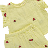 Girls Roey 2-PC Set - Watermelon Embroidery