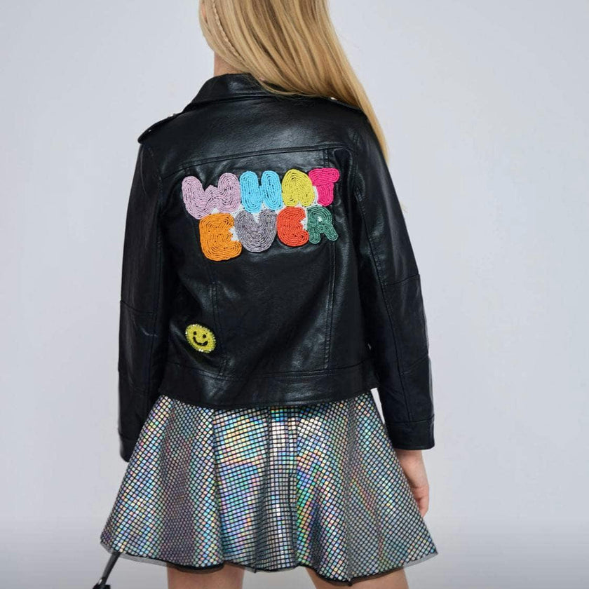 Whatever Beaded Leather Jacket