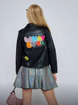 Whatever Beaded Leather Jacket