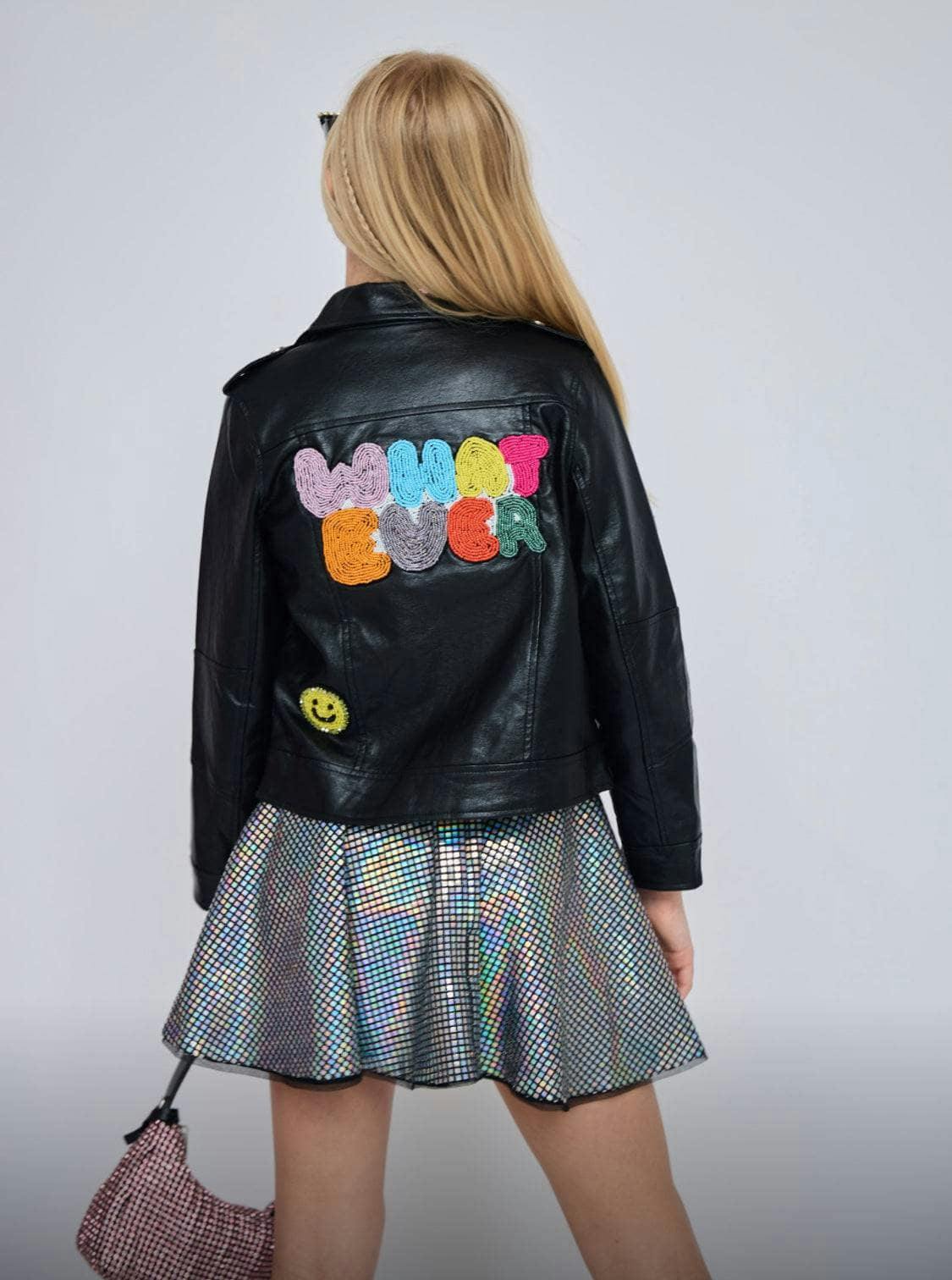 Whatever Beaded Leather Jacket