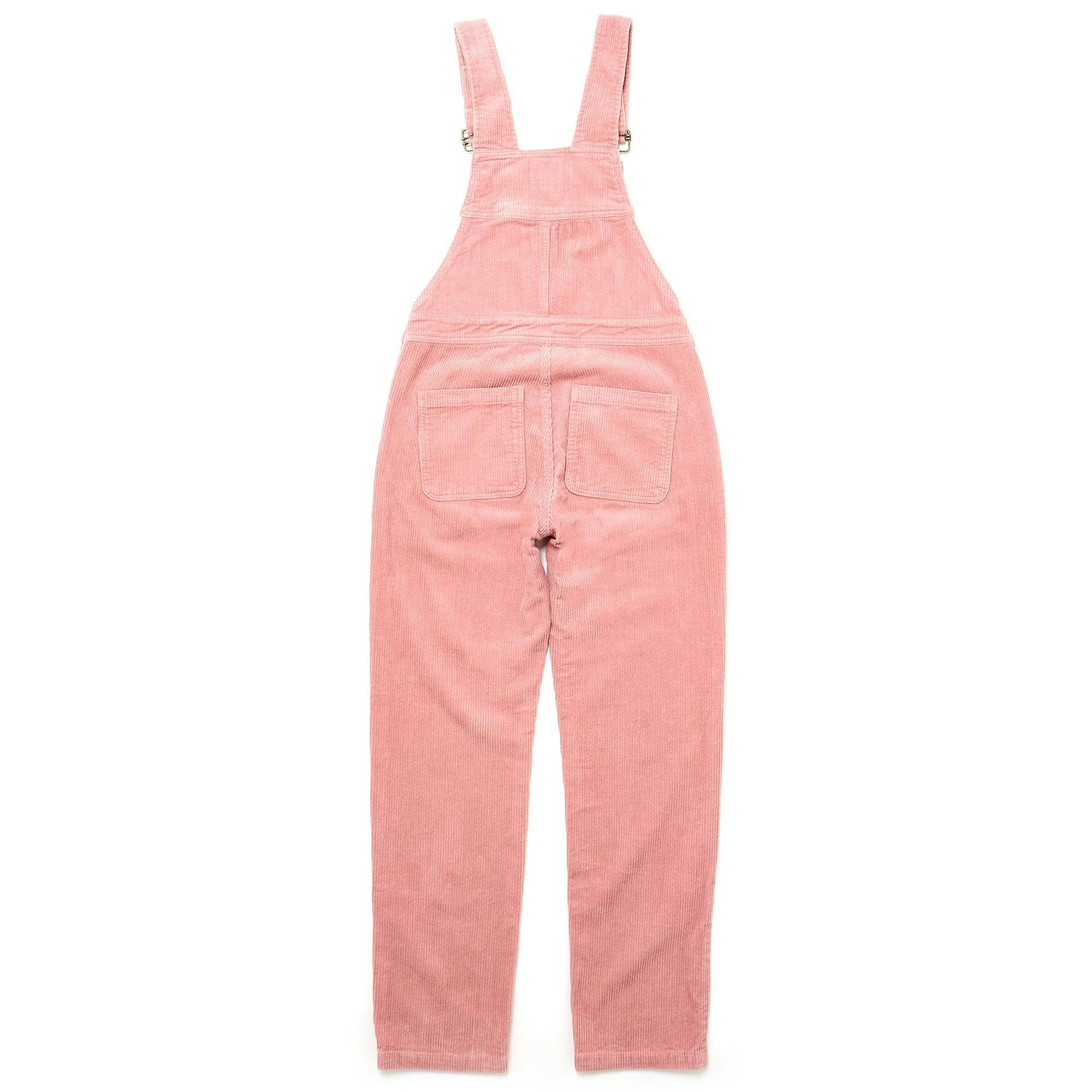 Adult Pink Chunky Cord Overalls