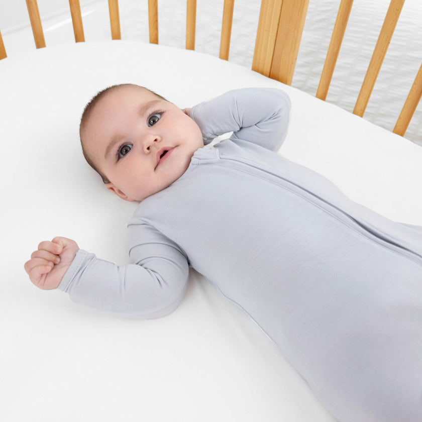 Cloud Grey Bamboo Convertible Footie