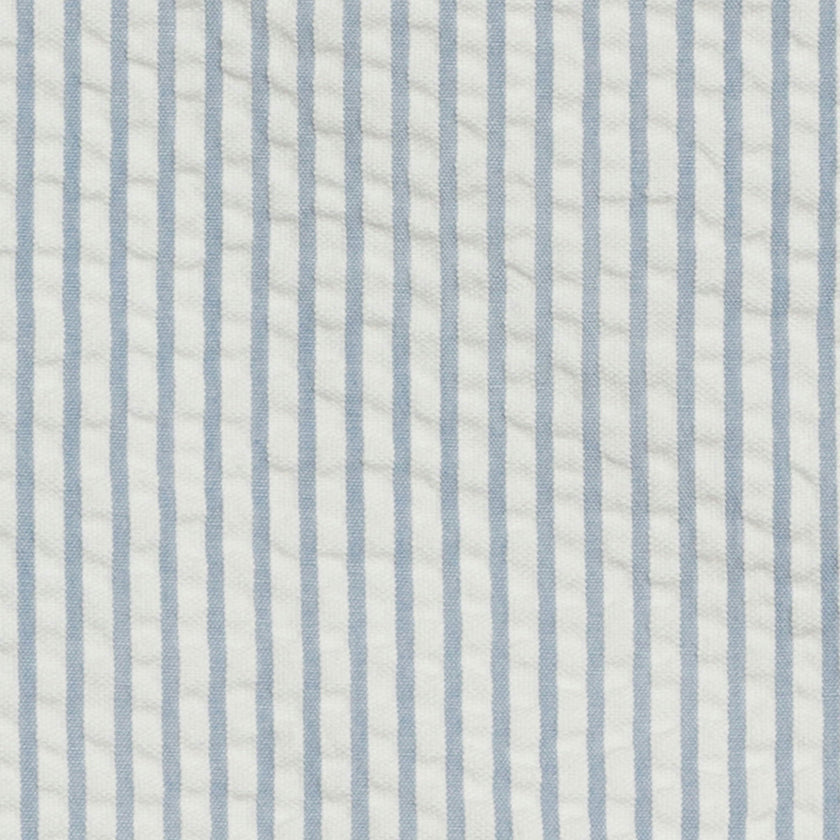 Landon Seersucker Button Down - Shore Stripe / Sea