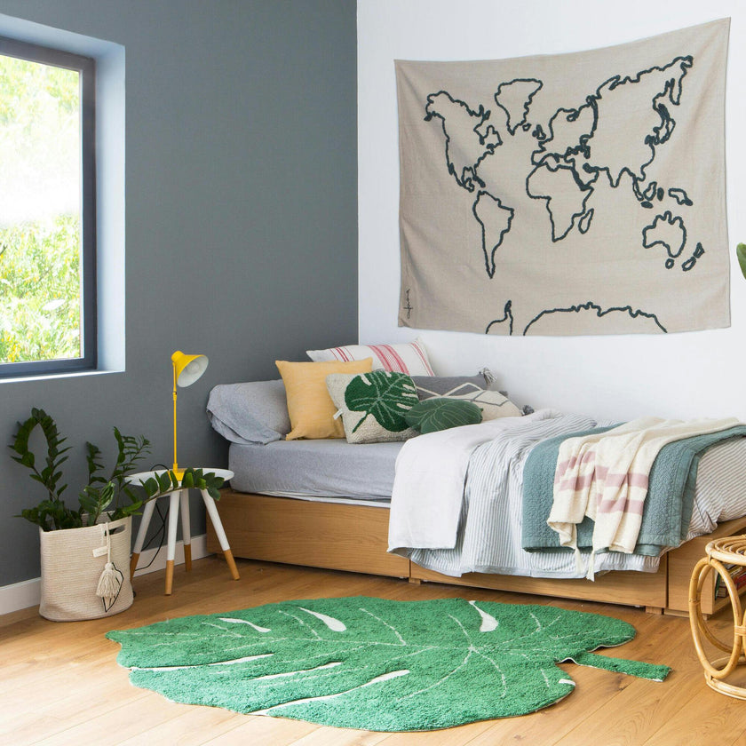Monstera Leaf Washable Rug