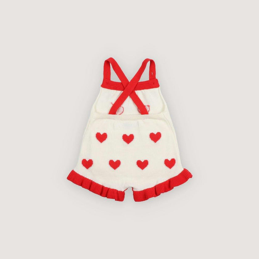 Maqui Baby Romper Hearts Jacquard