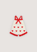 Maqui Baby Romper Hearts Jacquard
