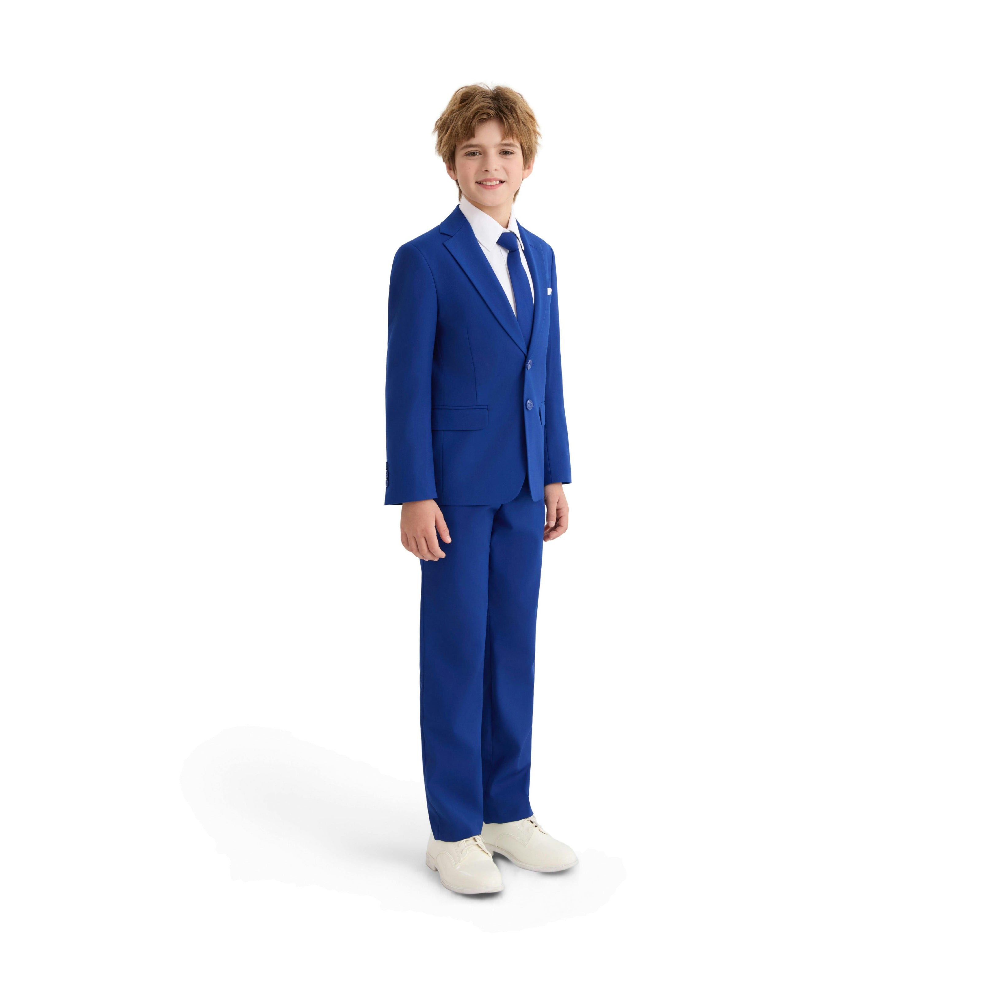 Royal Blue Four-Piece Tailored Suit Set