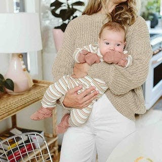 STAY ON 2-PACK MITTS | HIGH PRAIRIE + DANDELION — Bamboo Organic Cotton Blend, 0–6M