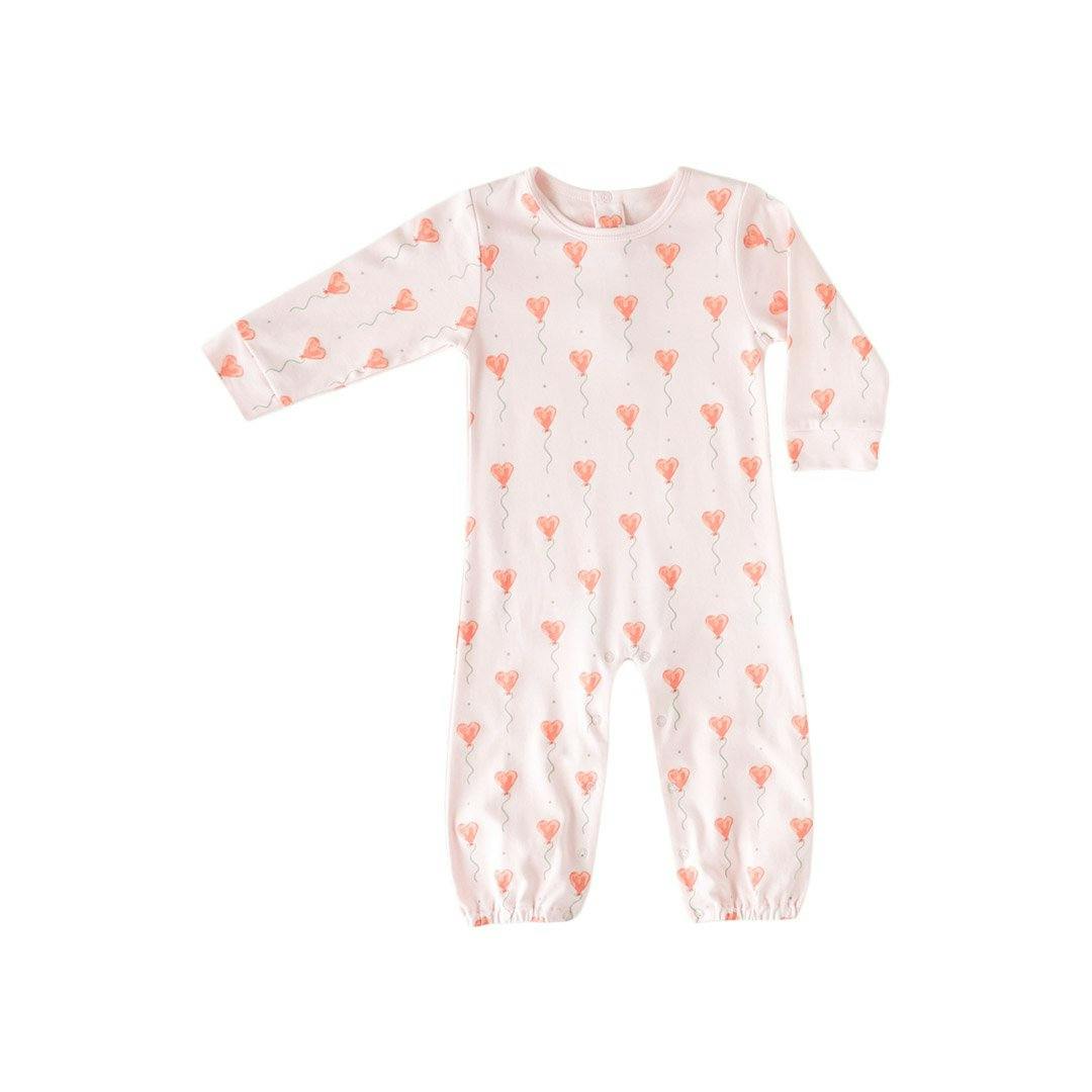 Pink Heart Balloon Romper