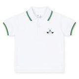 Knit Polo With Golf Clubs