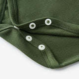 Dark Green Brushed Long Sleeve One Piece