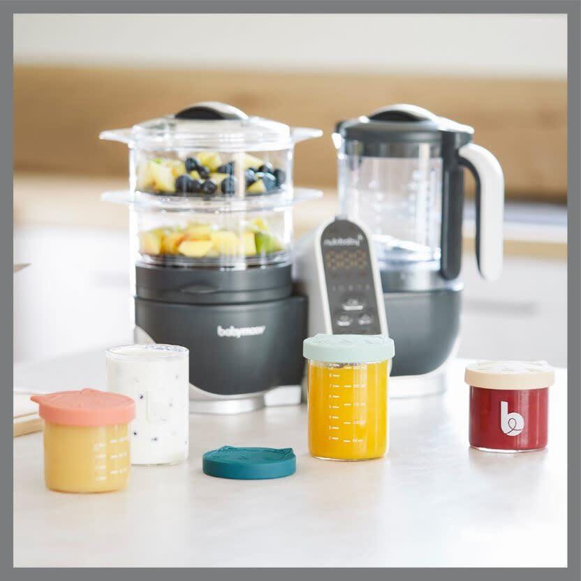 Babymoov Isy Glass Baby Food Storage Jars (Oven-Safe, Airtight)