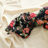Posh Botanica Footie Ruffled Zippered One Piece