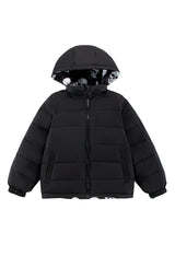 Blake Hooded Reversible Lightweight Down Puffer Jacket, Skulls