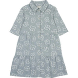 Tiered Flower 3/4 Sleeve Dress