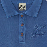 BONTON Mediterranean Blue Lewis Polo Romper