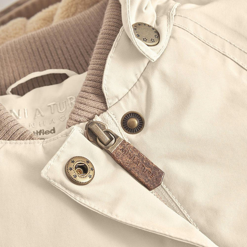 MINI A TURE MATWANG Fleece Lined Winter Jacket - Angora Cream