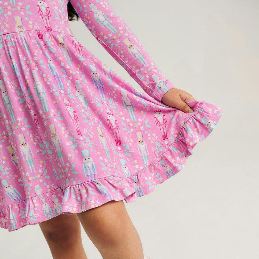 Nutcracker Suite Ruffled Twirl Dress